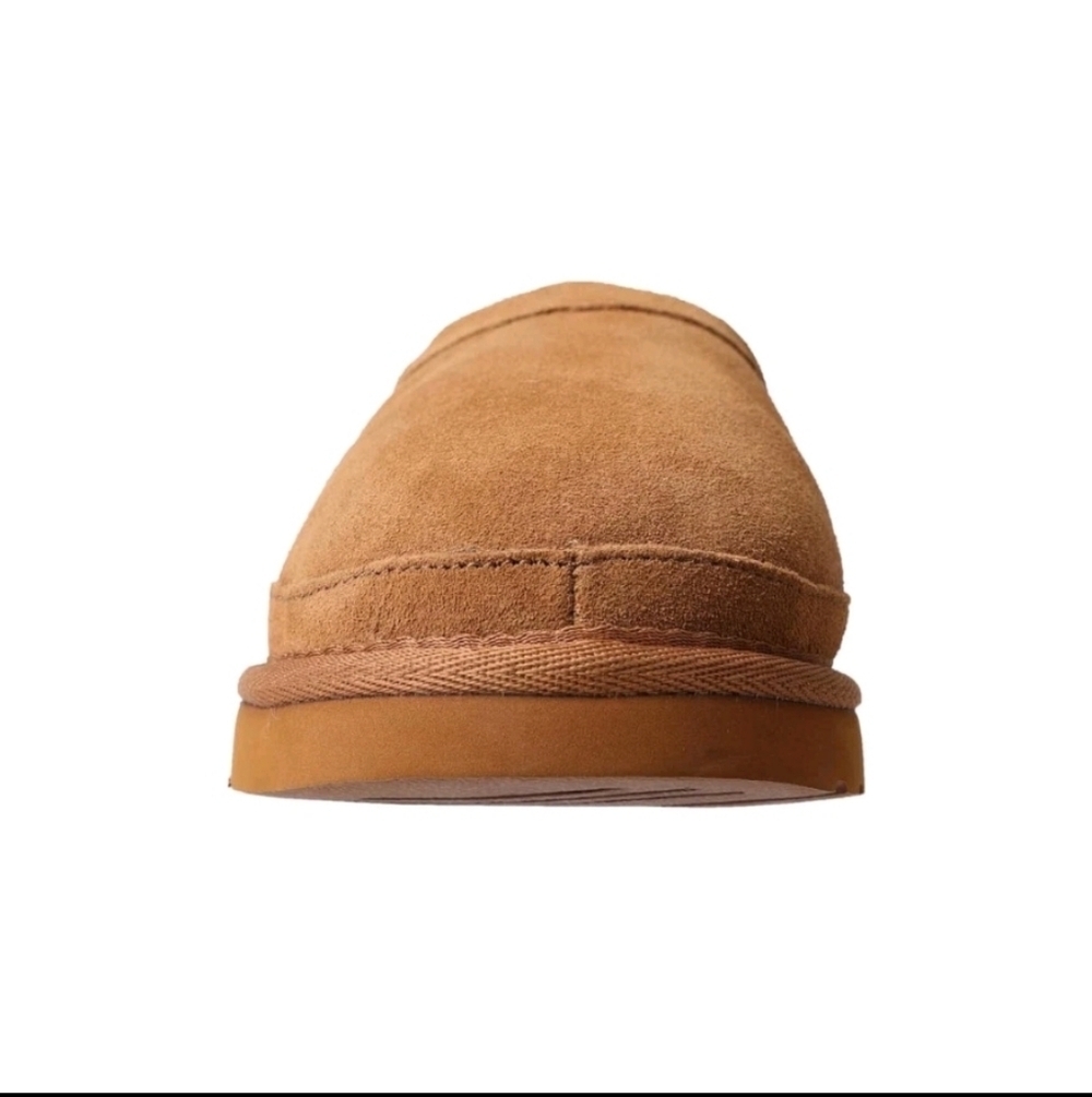 Lamo Jules Women's Clog Premium Suede Slip-On - Chestnut - Picture 2 of 8